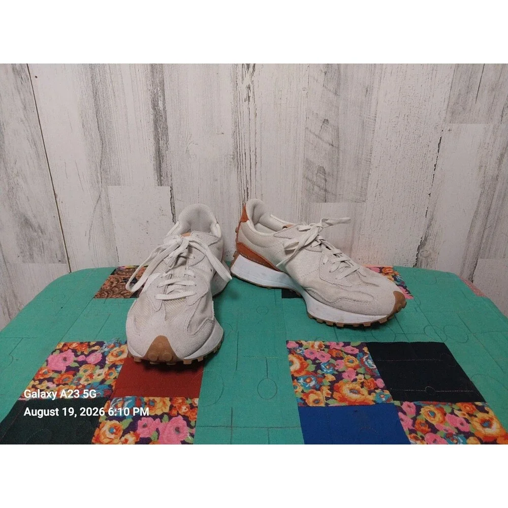 New Balance 327 Women's Sports Shoes Sneakers Sea Salt Rust Oxide 100% Authentic